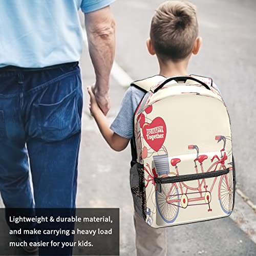 Girls Backpack For Teen Kid Lightweight Travel School Bag Antique Tandem Bike Casual Daypack Laptop Backpacks For Men Women #TOP6