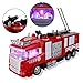 Liberty Imports RC Rescue Fire Engine Toy Truck Radio Control Electric R/C Fire Truck with Lights, Sound, Working Water Cannon Pump Shoots and Squirts Water Toys for Kids