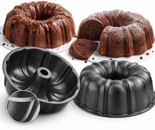 Forma Antiaderente de Pudim e Bolo com Furo Central Tipo Bundt Id...