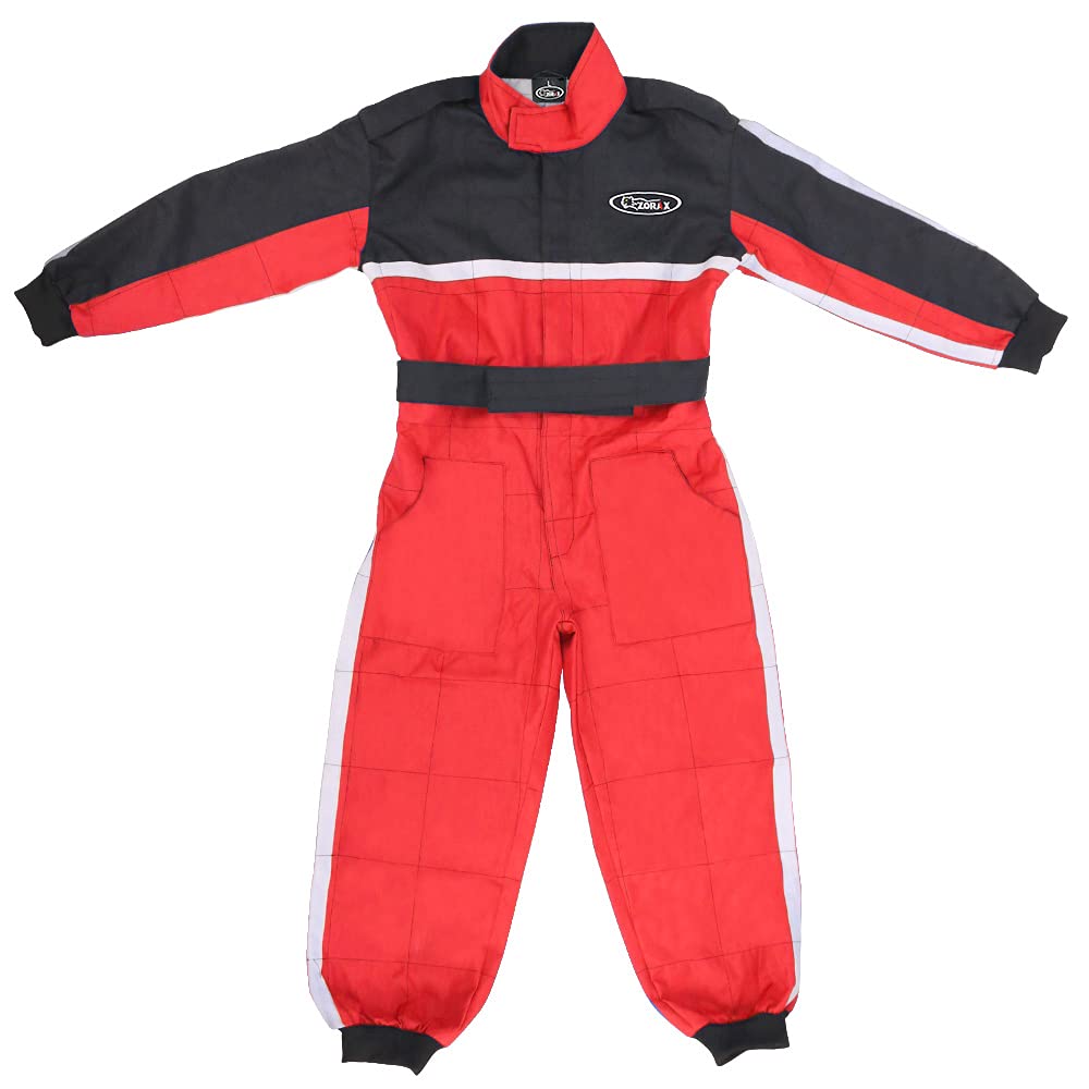 Zorax Rouge S (5-6 ans) CUB Combinaison de motocross pour enfants - ATV Dirt Quad Bike Karting Vêtements de moto