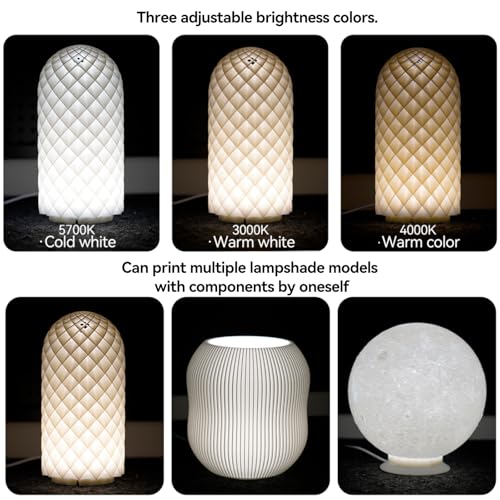 LED Lamp Kit 001 drie kleuren 3000K warm wit USB 5V voor Bambu Lab Makerworld 3D-printer DIY onderdelen - Afbeelding 6
