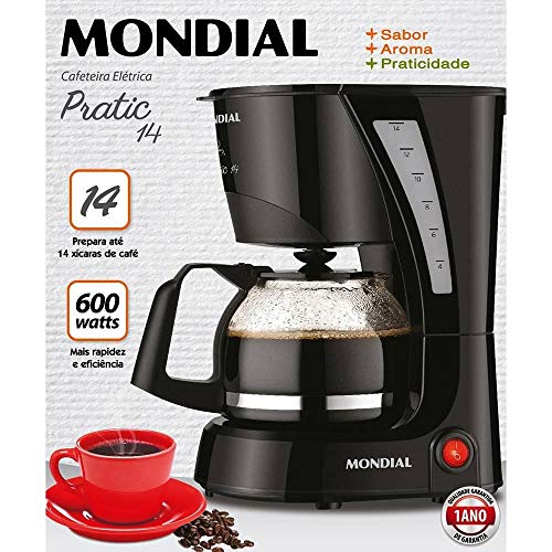 Mondial C-25 - Cafeteira Pratic 14 Xicaras, 220 V, Preto