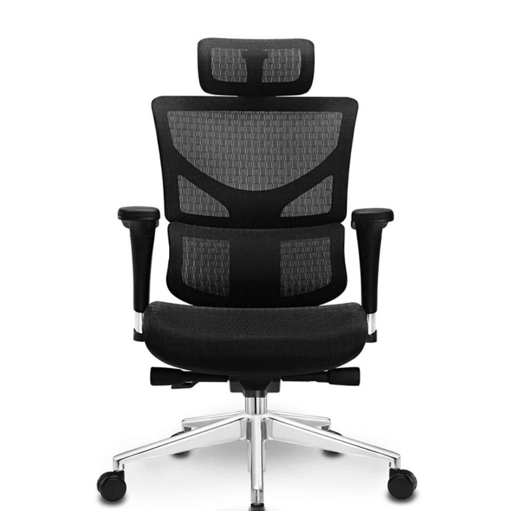 WYJQZ Game Seat, Office Chair, Ergonomic Backrest Rotation Liftable Desk Chair (color : Black)
