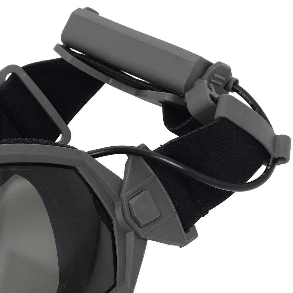 Airsoft Schutzbrille für Brillenträger, UV-Schutz Militär Alpha-Sonnenbrille, Taktische Airsoft-Brille mit 1 austauschbaren Gläsernfür Männer und Frauen beim Laufen, Radfahren, Skifahren, Angeln