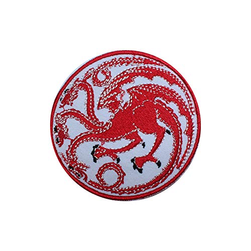 Targaryen - Écusson brodé à coudre et à coudre - Game of Thrones - Super Hero - Pour vêtements, chemises, jeans, etc.