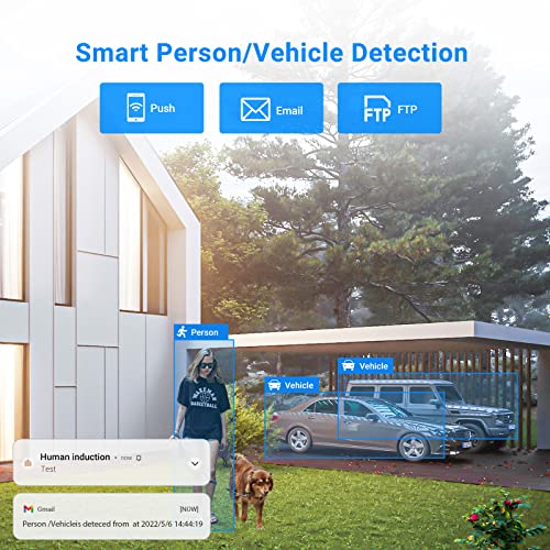 Outdoor 8Mp Ptz Poe Ip Camera Speed Dome, Auto Tracking, Pan Tilt 18Xoptical Zoom 30X Digital Zoom With 165Ft Ir Night Vision, Human/Vehicle Detection, Two Way Talk,Compatible For Hikvision(4818X-Iz) #TOP3