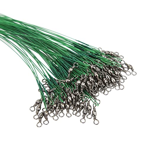 Fishing Leader Swivels Snap Anti Corrosión Acero 100PCS miniatura 2