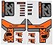 Ecoshirt I1-J4DT-6AZ5 Adesivi Fork Fox 32 SC Factory 2017 Am88 Aufkleber Decals Adesivi Forcella Gabel Forche, Arancione Grigio