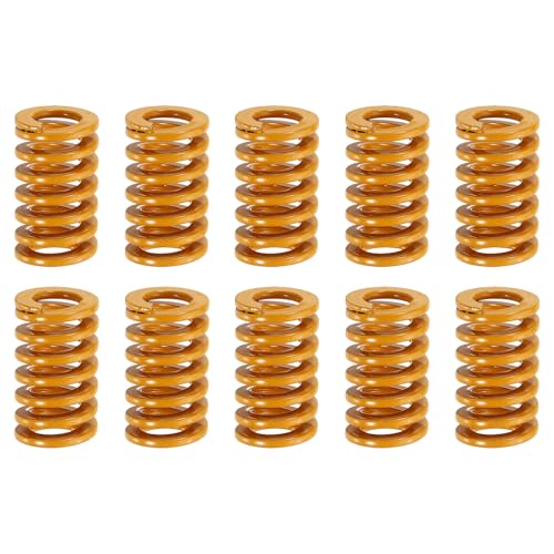 sourcing map 10pcs 3D Printer Heating Bed Spring,12mm OD 20mm Length