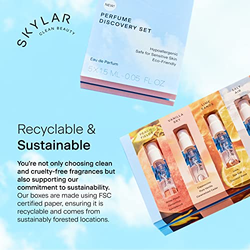 Skylar Eau De Parfum New Discovery Set: Clean Perfume Samples For Women And Men - Perfume Sample Set, Fragrance Sets Mini Perfumes For Women Hypoallergenic And Vegan - Fresh Perfume Samples (5X1.5Ml) #TOP4