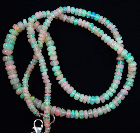Collier opale naturelle contre les reflets ternes : l'éclat rainbow fire authentique - 2