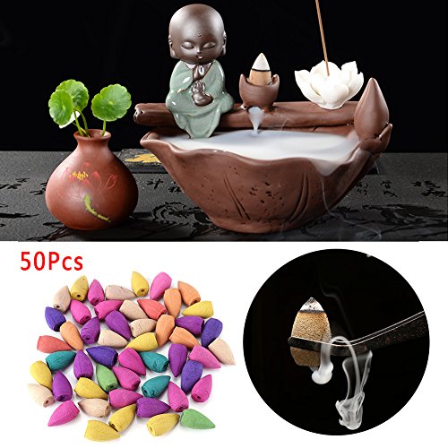 50 coni di incenso, supporto per dormire, per