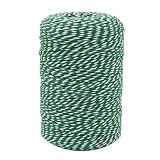 Tenn Well Green and White Twine, 656 Feet Cotton Bakers Twine Perfect for Baking, Butchers, Crafts W