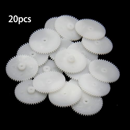 Miniatura 7 de Othmro 20pcs engranajes de plástico 46 dientes modelo 462A reductor engranajes de gusano plástico para RC coche robot motor