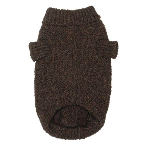 Pull en tricot pour chien Zack & Zoey marron contre les frissons du petit chien XS