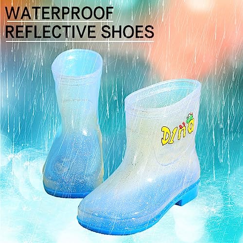IWIHMIV Baby Lightweight Rain Boots Toddler Boys Girls Non-Slip Cartoon Rubber Rain Shoes Outdoor Rain Boots2