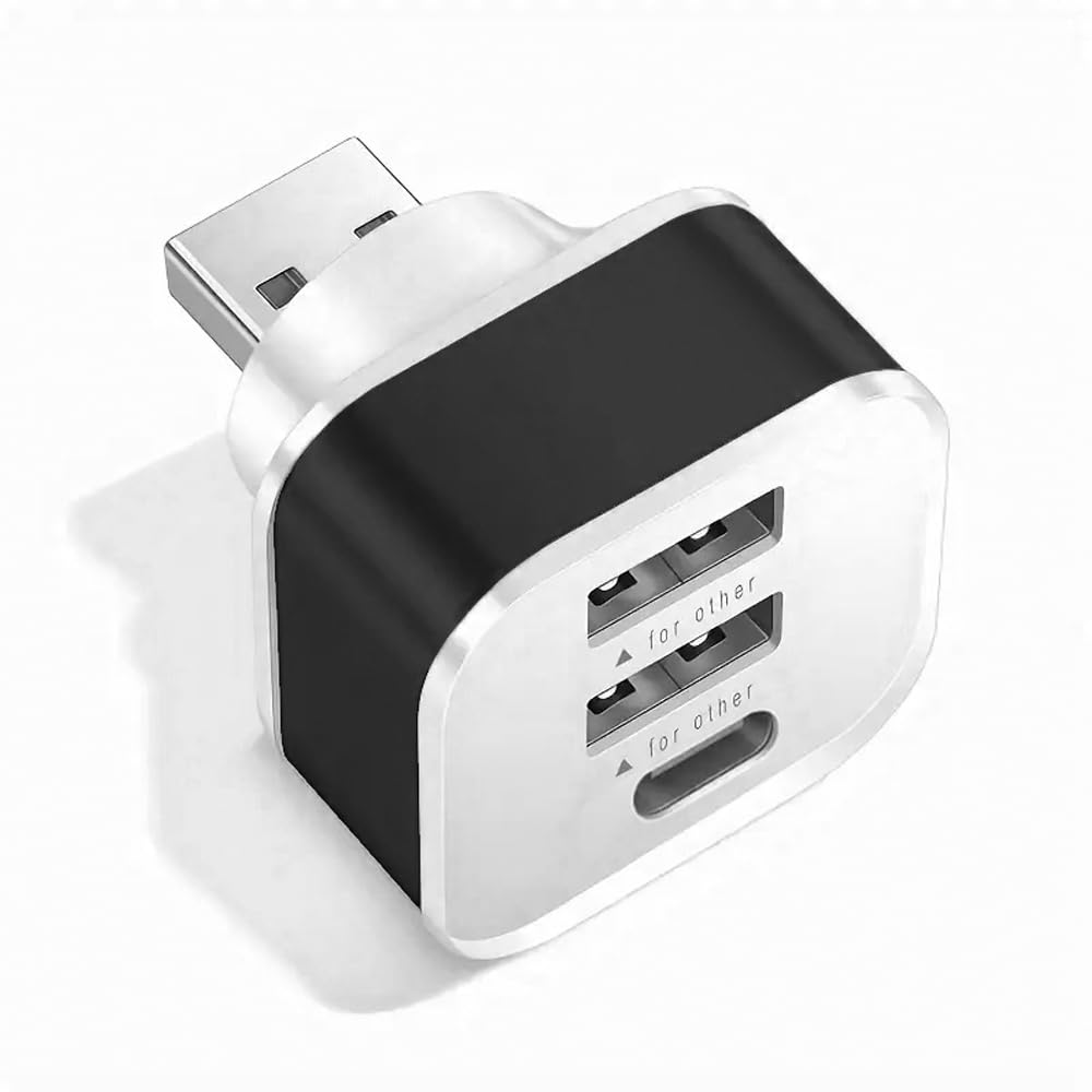 iCare Mini USB Hub Splitter | 1 Male to 3 Multi USB Expander | 2 USB Ports + 1 Type-C Port | Compact Sleek Adapter for Laptop, PC, Charger & Power Bank-image-37
