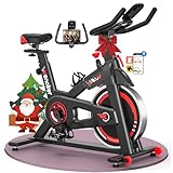 Exercise Bike App Compatible, Wenoker Spin Bike Indoor Cycling Exercise Equipment for Home Gym Use, 350lbs Weight Capacity Fitness Bike