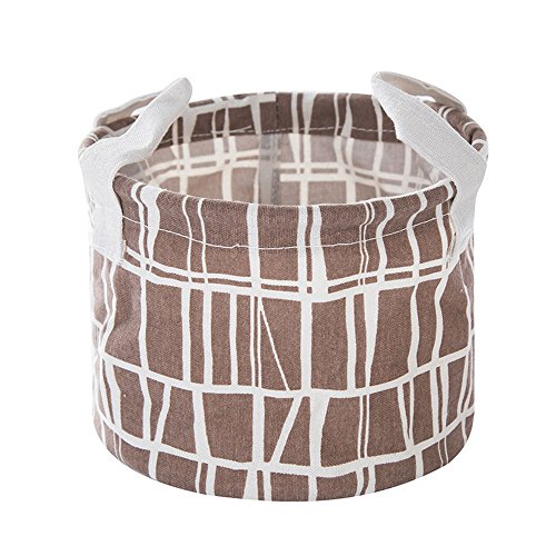 Go first Storage Basket, Foldable 4 Colors Storage Bin Closet Toy Box Container Organizer Small Fabric Basket Toy Baskets 7.0''x5.5'' (Color : B)