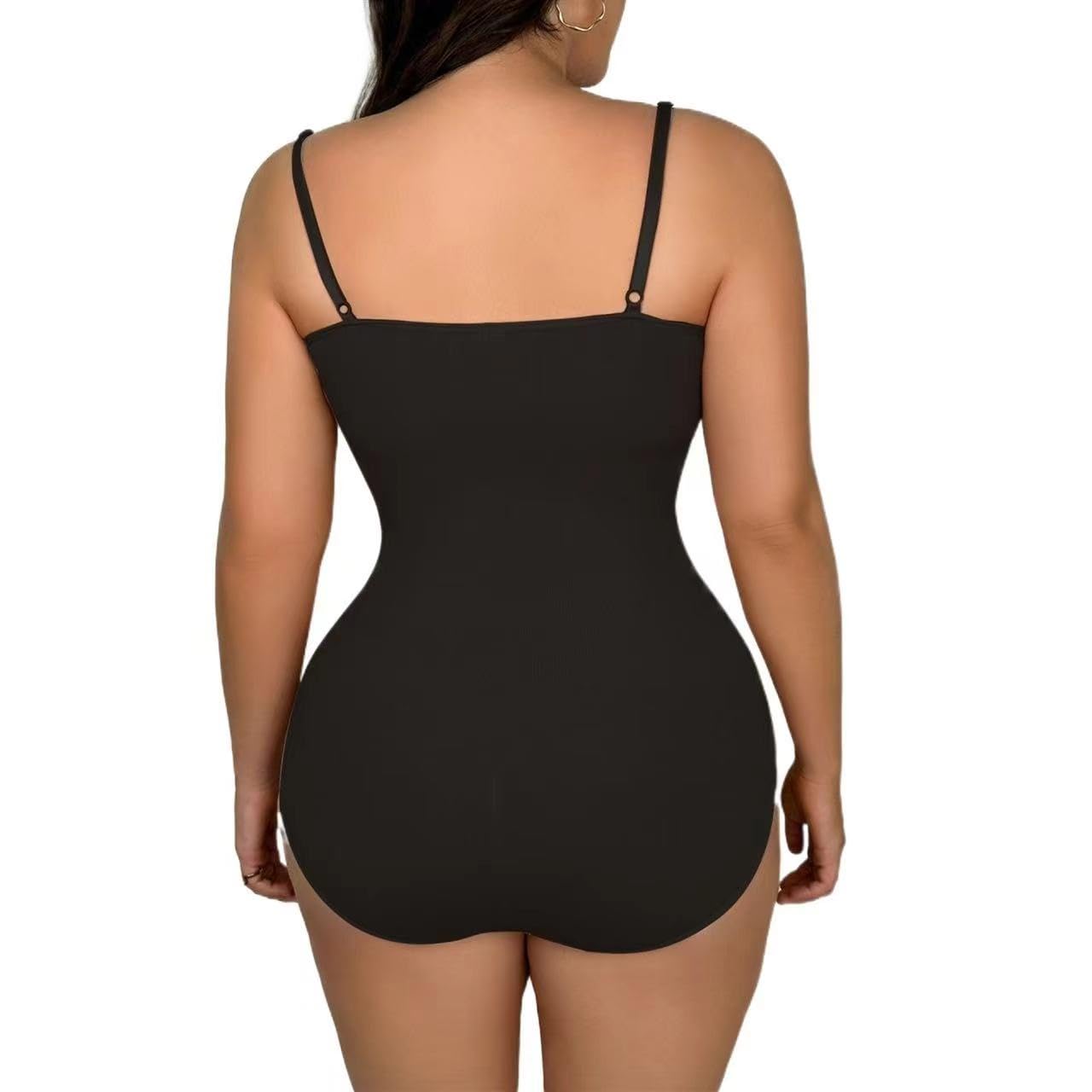 QTANZIQI Body para Mujer, Ropa Moldeadora para Levantamiento de glúteos, Traje de Cuerpo Ajustable sin Costuras, Tops de Talla Grande, Ropa Moldeadora Adelgazante