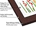 Americanflat 10x12.5 Kids Artwork Picture Frame in Mahogany - Displays 8.5x11 With Mat and 10x12.5 Without Mat - Composite Wood with Shatter Resistant Glass - Horizontal and Vertical Formats