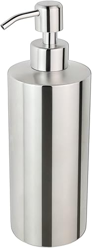 Miniatura 2 de Dispensador de jabón grande de 18 onzas, botella de jabón de acero inoxidable de níquel cepillado, bomba de jabón líquido a prueba de óxido y fugas,