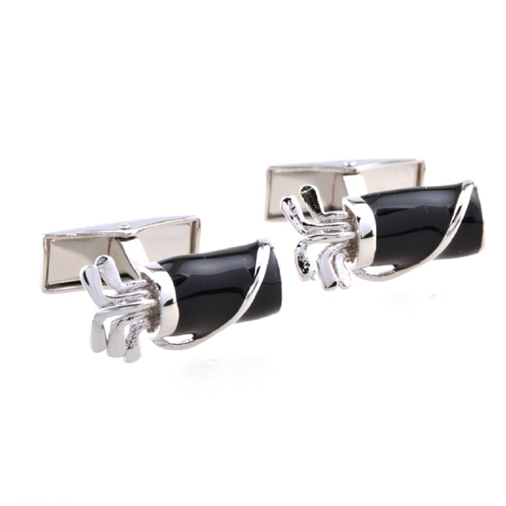 mrcuff Golf Bag Clubs Golfer Pair Cufflinks in a Presentation Gift Box & Polishing Cloth-picture-2