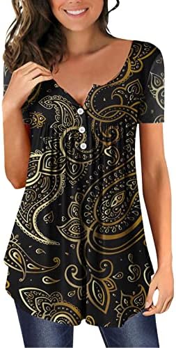 Damen T-Shirt Mit Love Print - Baumwolle Basic Rundhals Kurzarm Weich