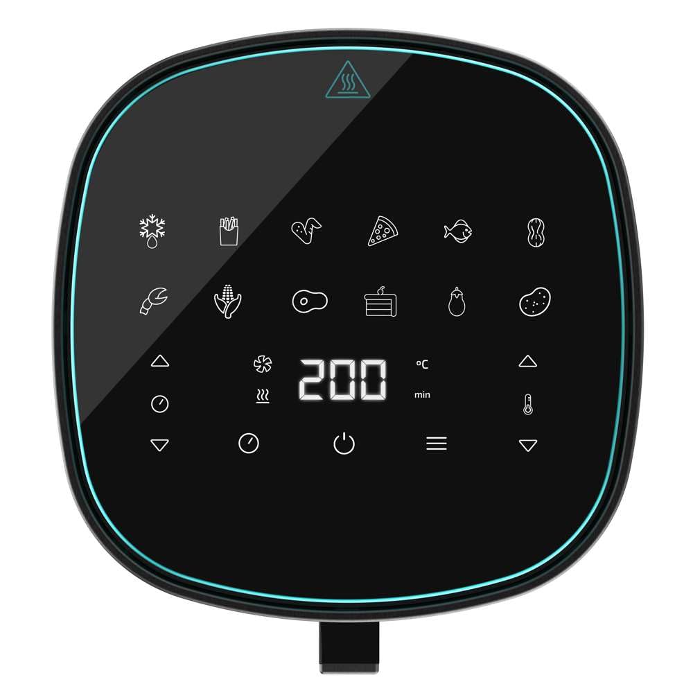 Cecotec Friggitrice ad Aria Cecofry Fantastik 6500. Air Fryer 1700W, Capacità 6,5 L, Tecnologia PerfectCook, 12 Modalità di Cottura, Touch, Regolabile 80-200°C, Cottura Fino a 60 Minuti