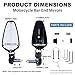 FASTMOMENT Motorcycle Mirrors for Handlebars - Standard 7/8