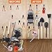 Dirza Garage Hooks 10 Pack Steel Garage Storage Utility Double Hooks, Heavy Duty Wall Mount Tool Hangers Organizers for Organizing Ladder, Power Tool,Bulk Items, Shovel, Ropes