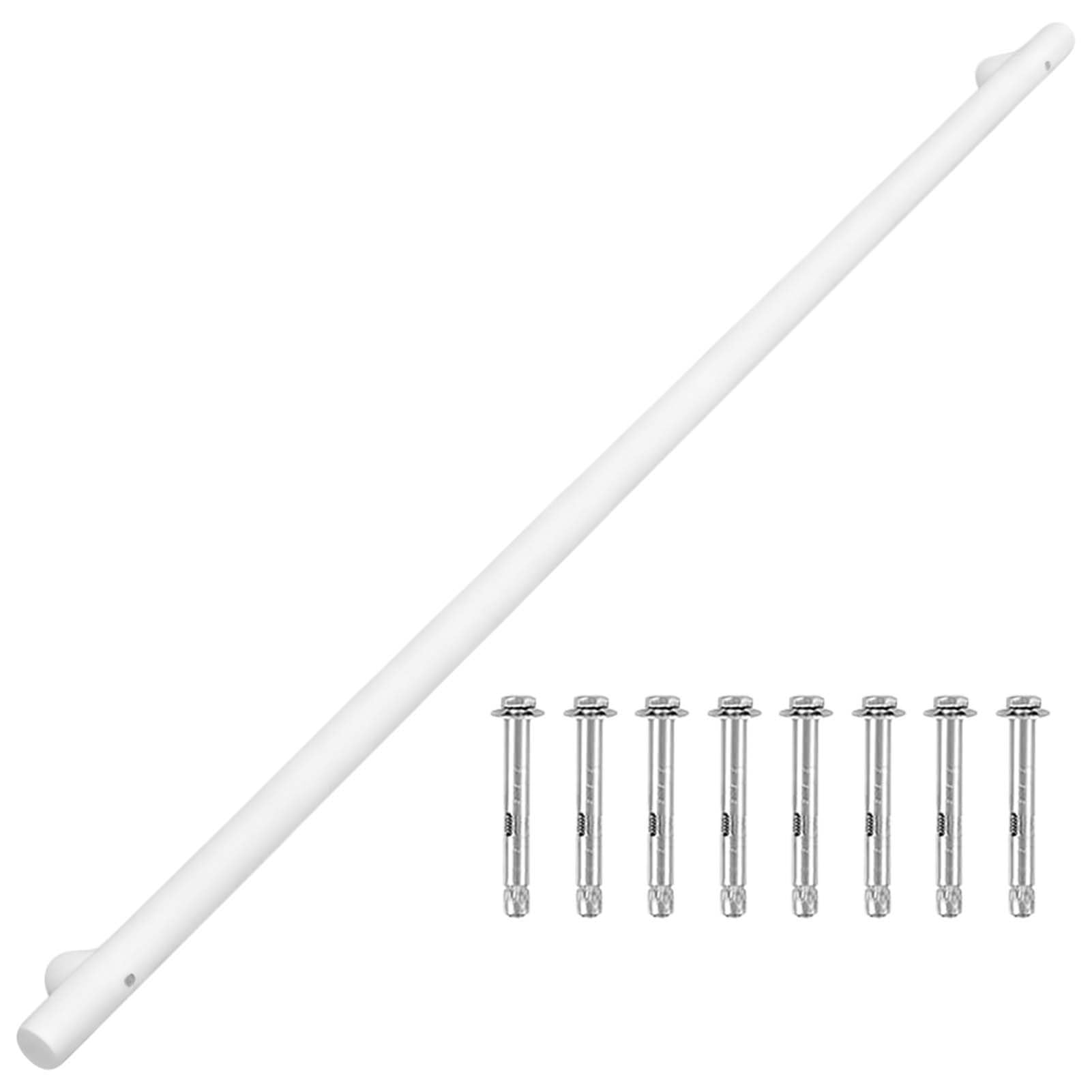 Fkxsxaz Wall Mount Stair Railing Handrail Round Stainless Steel Hand Rail For Stairs Deck Indoor Outdoor Grab Bar, 1M 1.5M 2M 2.5M 3M 3.5M 4M 5M 6M(8.2Ft/250Cm)