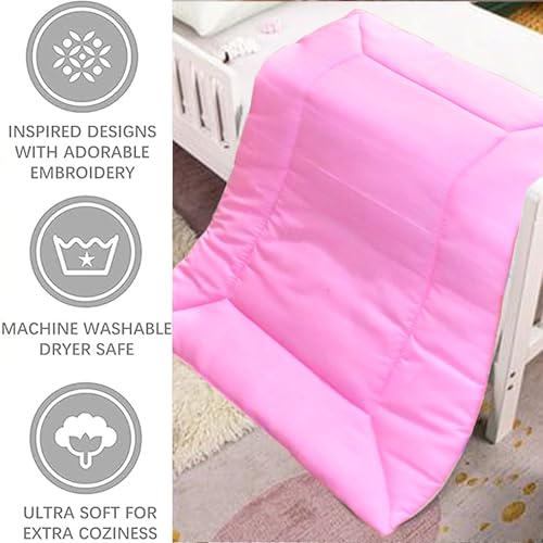 Image of VParents Cotton Crib Sheet for New Born Baby, Soft Cotton Godadi Set for Baby, Godari Bedding Sheet, Pink, Preemiee