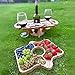 Produktbild Weintisch Tragbar, Stay&me Picknicktisch Rund Holz, Tragbarer Outdoor Weintisch, Picknicktisch Klappbar Holz, Kleiner Strandtisch, Zusammenklappbarer Tisch Holz Für Den Außenbereich (A)