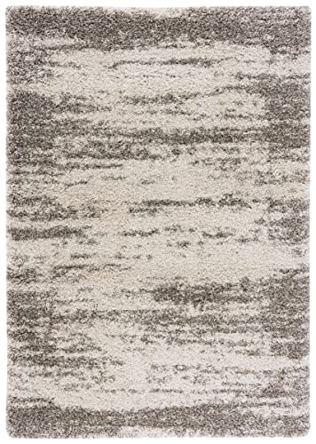 Tapete Safavieh Hudson Shag 2x3 ft Blanco y Gris
