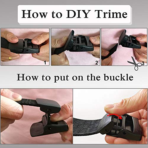 Image of WYuZe 2 Pack Nylon Belt Outdoor Military Web Belt 1.5 inch Men Tactical Webbing Work Belts for Men