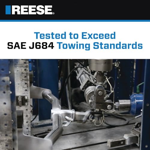 Reese Towpower 7005100 Interlock Anhängerkupplung Kugelhalterung Sicherheitsset, passend für 5,1 cm Vierkant-Empfänger, 5,1 cm Drop, 0,75 Zoll Steigung, 2,7 kg Kapazität