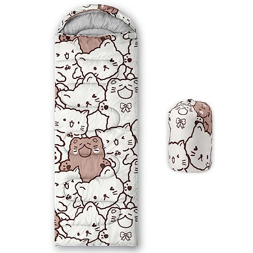 CVHOUSE Bolsa de Dormir para Camping, 3 Temporadas, Ligera, Impermeable, para Adultos y Niños miniatura 1