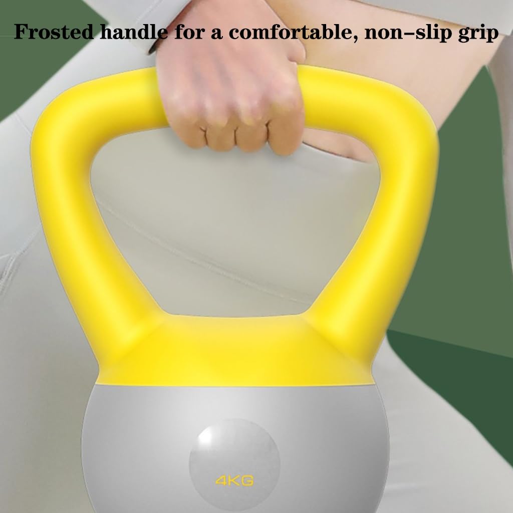 Weiche Kugelhantel - Eisensand gefüllte stoßfeste Handgewichte, Krafttraining Kettlebells 2,3 kg, 4,5 kg und 6,8 kg, optional für Frauen, Männer oder Kinder verschiedener Niveaus (Größe : 8 kg)