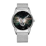 menzelen grill Superqualitätsuhr: Schützende harte Mineralkristalllinse, Art- und Weisemann-Uhr-Edelstahl