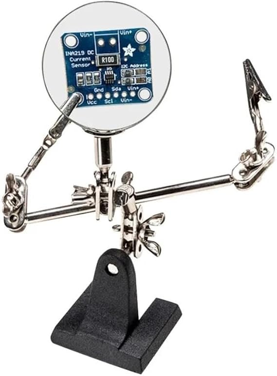 SANEC® Card Holder with Magnifying Glass - Soldering Iron Stand