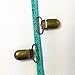 JerryMart 25pcs 20mm & 25mm Pacifier Suspender Clips, Pacifier Clips for Making Pacifier Holders Bib Clips Toy Holder (Color: Antique Brass) (Antique Brass, 25mm)