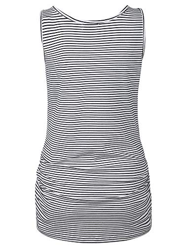 Molliya Maternity Tank Top Sleeveless Front Button Side Ruched Summer Nursing T Shirt Casual Pregnancy Clothes #TOP2