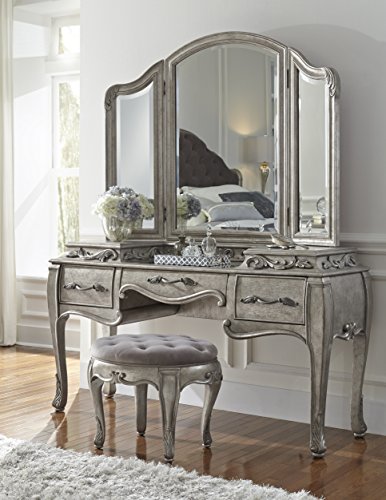Right2Home Pulaski Rhianna Vanity Stool - Thumbnail 3