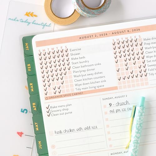 PPP Home Planner 2026 | 12-Month Weekly Calendar (Sunday Start) | Monthly Review & Seasonal Checklists | Budgeting & Savings Worksheets | Daily Bible Reading Plan | Checklists for Routines and Goals