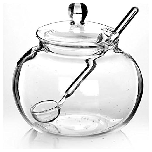 Voraca SOLEDI - Azucarero de Cristal para el hogar, 250 ML, diseño de saleros de Cocina
