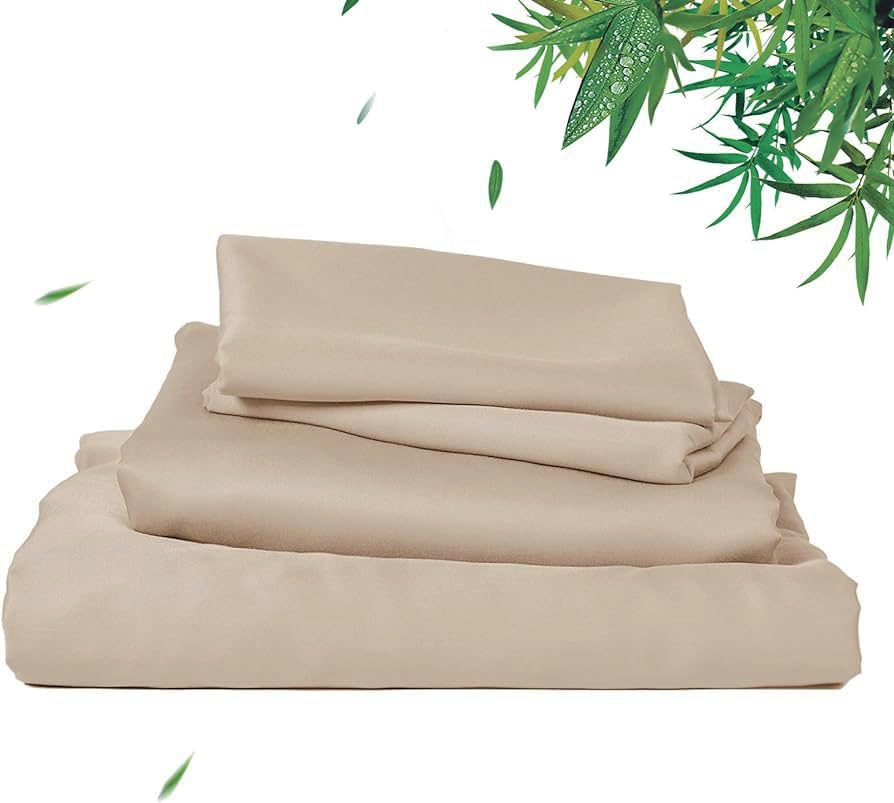 Waterlily 100% Bamboo Lyocell Bedding Set 4 Pcs Duvet Cov...