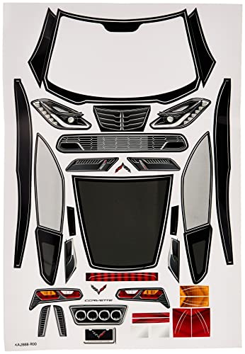 Body, Chevrolet Corvette Z06 (Clear, Requires Painting)/ Decal Sheet (Includes Side Mirrors, Spoiler, Mounting Hardware) #TOP2