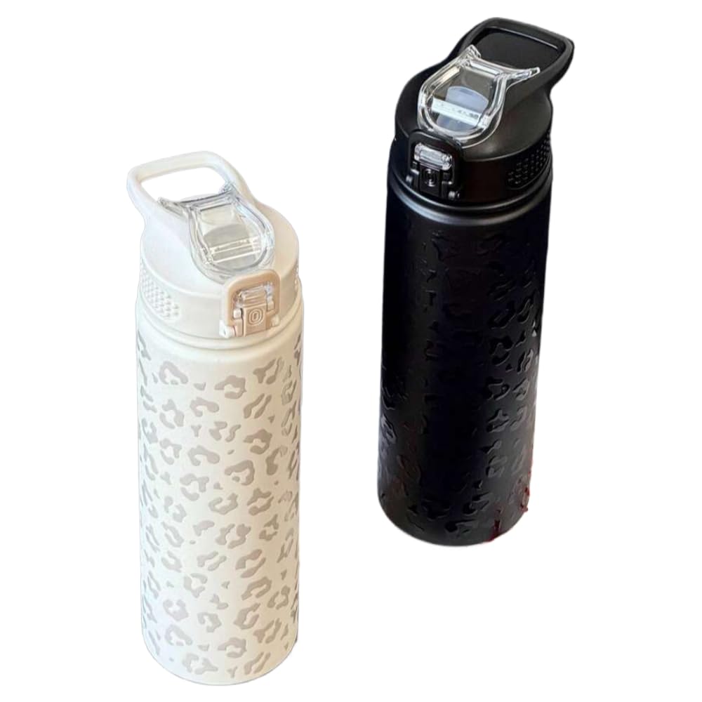 Amazon.co.jp: HILAKE 750ml ヒョウ柄ステンレス断熱ウォーターボトル