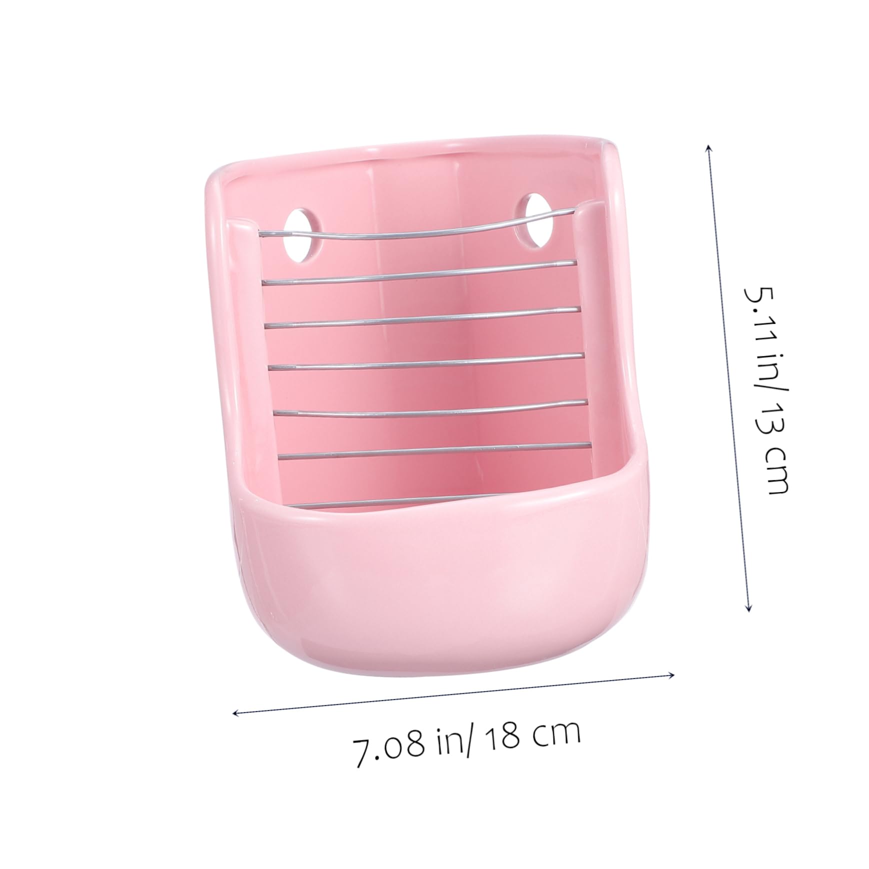 Hohopeti Mangiatore Ceramico per Conigli e Cavie Supporto per Fieno Stabile per Gabbia, Alimentatore per Piccoli Animali Installazione Facile e Personalizzabile